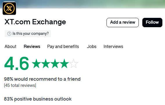 XT Exchange Glassdoor Review