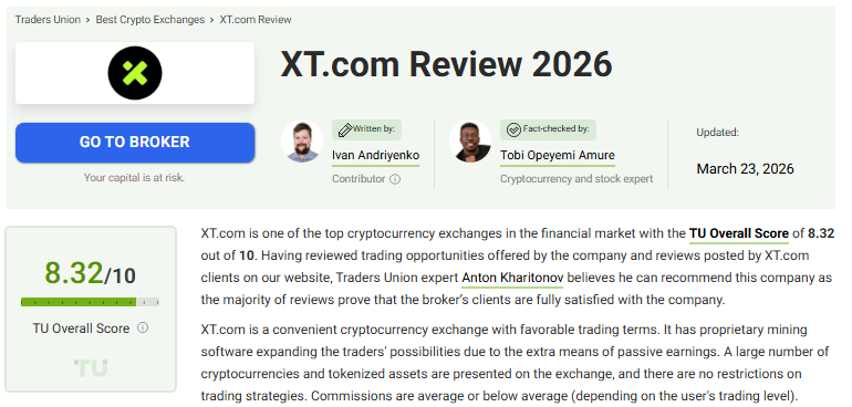 XT Exchange TU Review